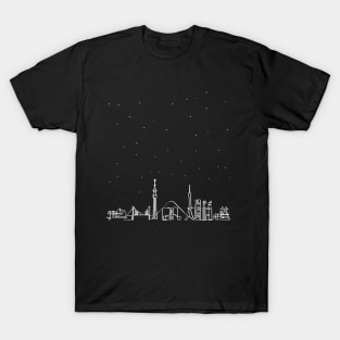 Tokyo at Night: A Single Line of Magic T-Shirt